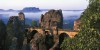 Vyhlídková plošina Bastei a lázně Rathen